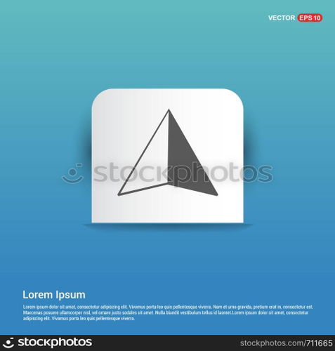 Map pointer icon - Blue Sticker button