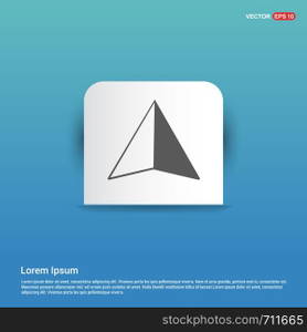 Map pointer icon - Blue Sticker button