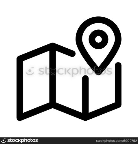 map pointer, icon on isolated background