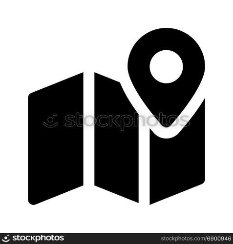 map pointer, icon on isolated background