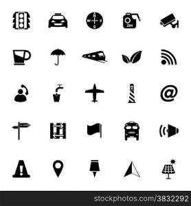 Map sign icons on white background, stock vector