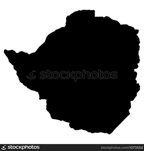 Map silhouette of Zimbabwe Vector illustration Eps 10.. Map silhouette of Zimbabwe Vector illustration Eps 10