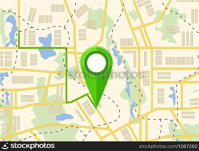 Map. The concept of navigation. Delivery. Vector illustration.. Vector illustration. Map. The concept of navigation, delivery.Vector illustration. Map. The concept of navigation, delivery.