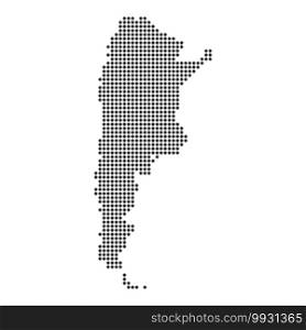 Map with dot - Argentina . Template for your design. Map with dot