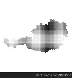 Map with dot - Austria . Template for your design. Map with dot 