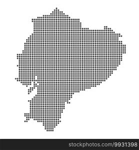 Map with dot - Ecuador . Template for your design. Map with dot 