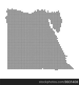 Map with dot - Egypt . Template for your design. Map with dot