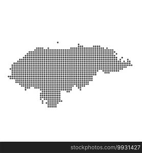 Map with dot - Honduras . Template for your design. Map with dot