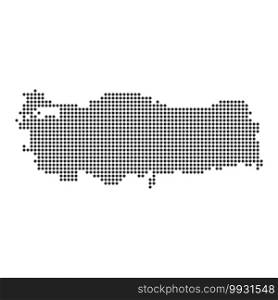Map with dot - Turkey . Template for your design. Map with dot