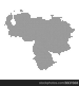 Map with dot - Venezuela . Template for your design. Map with dot 