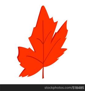 Maple leaf icon in isometric 3d style on a white background. Maple leaf icon, isometric 3d style