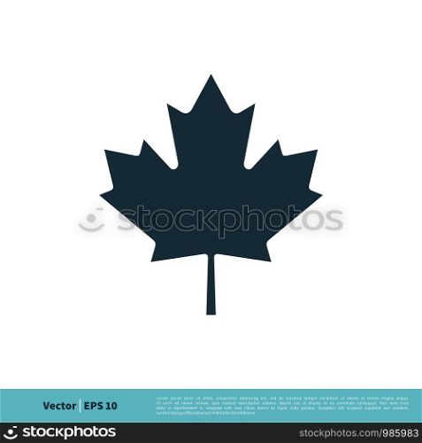 Maple Leaf Icon Vector Logo Template Illustration Design. Vector EPS 10.