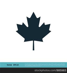 Maple Leaf Icon Vector Logo Template Illustration Design. Vector EPS 10.