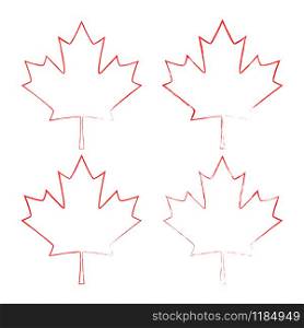 Maple leaf vector. Canada symbol maple leaf icon. Maple leaf vector. Canada symbol maple leaf