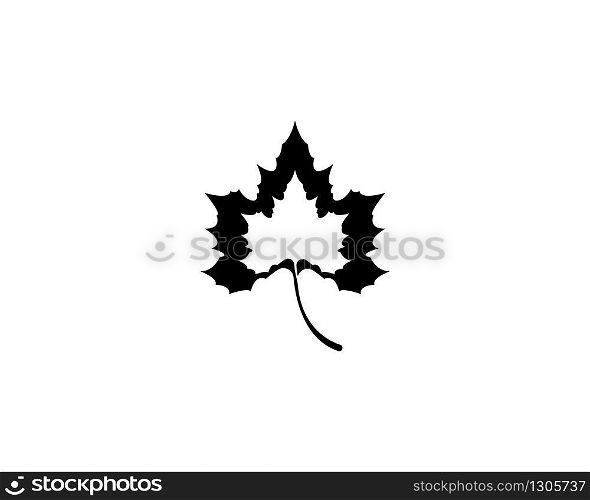 Maple leaf vector icon illustration design