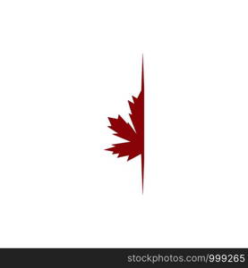 Maple leaf vector illustration design template