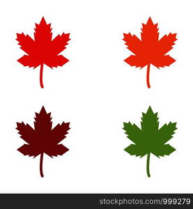 Maple leaf vector illustration design template