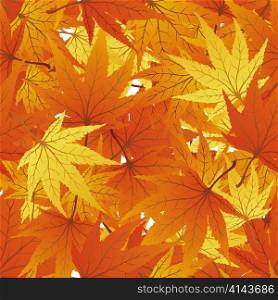 Maple seamless foliage. For easy making seamless pattern just drag all group into swatches bar, and use it for filling any contours.