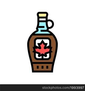 maple syrup package color icon vector. maple syrup package sign. isolated symbol illustration. maple syrup package color icon vector illustration