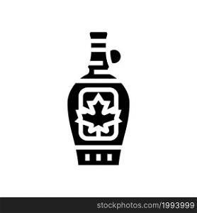 maple syrup package glyph icon vector. maple syrup package sign. isolated contour symbol black illustration. maple syrup package glyph icon vector illustration