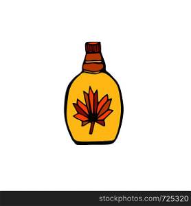 Maple syrup. Vector icon. Hand drawn illustration. Sticker design. Maple syrup. Vector icon. Hand drawn illustration. Sticker design.