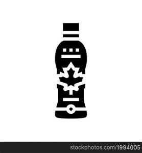 maple water bottle glyph icon vector. maple water bottle sign. isolated contour symbol black illustration. maple water bottle glyph icon vector illustration