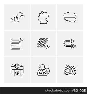 Maps , country , pakistan , arrows , right , zig zag , u turn , dollar, money ,axe,icon, vector, design, flat, collection, style, creative, icons