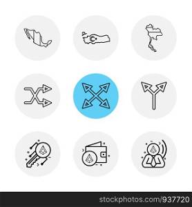 maps , country , world , arrow , parrallel , cross , v shape ,key , wallet, crypto currency ,icon, vector, design, flat, collection, style, creative, icons