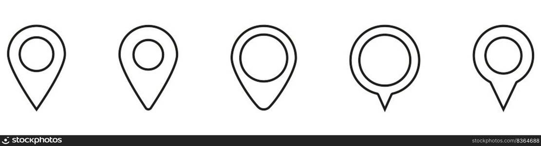 Maps pin. Location map icon.. Maps pin. Location map icon