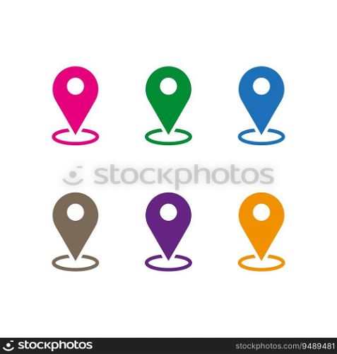 Maps pin. Location map icon. Pin icon. Location pin. Vector illustration. Eps 10. Stock image.. Maps pin. Location map icon. Pin icon. Location pin. Vector illustration. Eps 10.