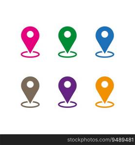 Maps pin. Location map icon. Pin icon. Location pin. Vector illustration. Eps 10. Stock image.. Maps pin. Location map icon. Pin icon. Location pin. Vector illustration. Eps 10.
