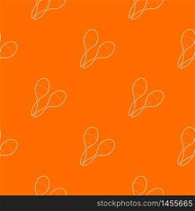 Maracas pattern vector orange for any web design best. Maracas pattern vector orange