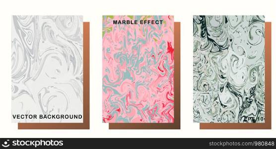 Marble white, pink and black texture. For design cover, presentation, invitation, flyer, postcard, design packaging. Vector illustration.. White, pink and black liquid marble texture illustration template.
