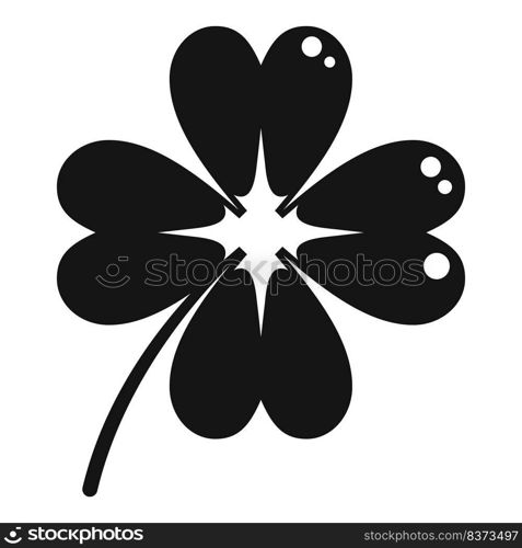 March clover icon simple vector. Ireland day. Fortune shape. March clover icon simple vector. Ireland day