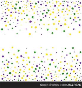 Mardi Gras background with stars. Vector illustration.
