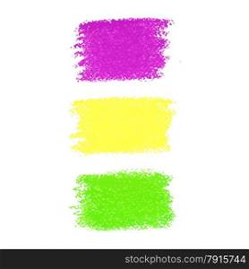 Mardi Gras pastel crayon spots