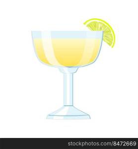 margarita cocktail cartoon. drink glass, classic tequila frozen lime, mexican salt margarita cocktail vector illustration. margarita cocktail cartoon vector illustration
