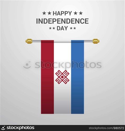 Mari-El Independence day hanging flag background