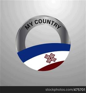 Mari-El My Country Flag badge