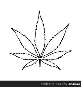 Marijuana, cannabis icon vector design on white background