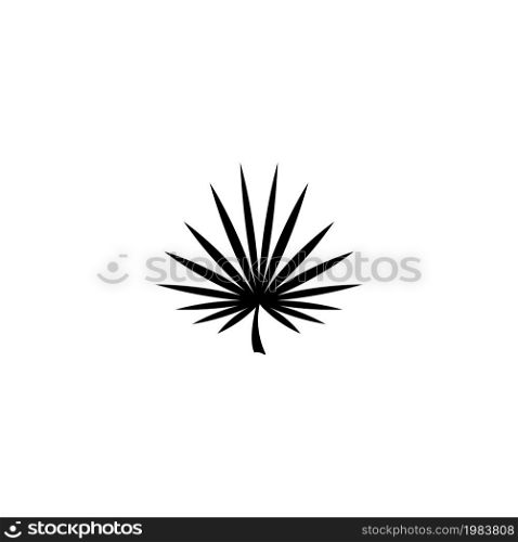 Marijuana Cannabis Leaf, Narcotic Plant. Flat Vector Icon illustration. Simple black symbol on white background. Marijuana Cannabis Leaf, Narcotic Plant sign design template for web mobile UI element. Marijuana Cannabis Leaf, Narcotic Plant Flat Vector Icon