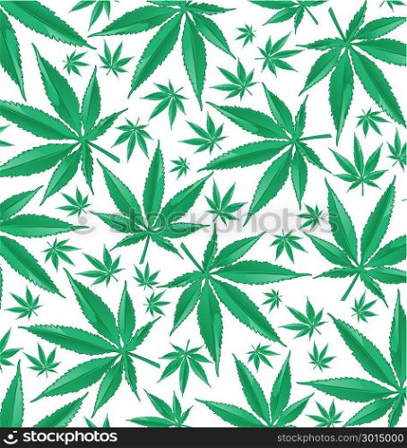 marijuana green pattern background. marijuana green pattern on white background