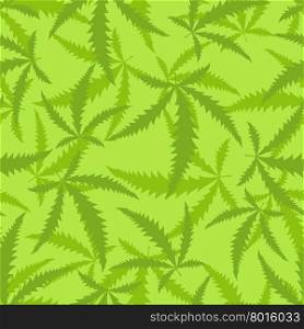 Marijuana is a seamless pattern. Background of narcotic plant. &#xA;