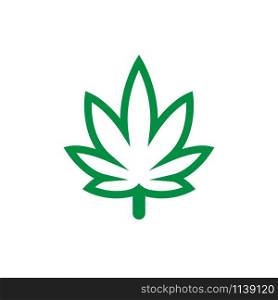 Marijuana leaf logo icon graphic design template illustration. Marijuana leaf logo icon graphic design template