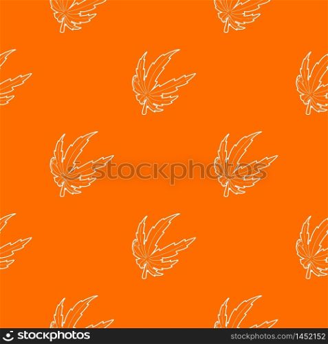 Marijuana leaf pattern vector orange for any web design best. Marijuana leaf pattern vector orange