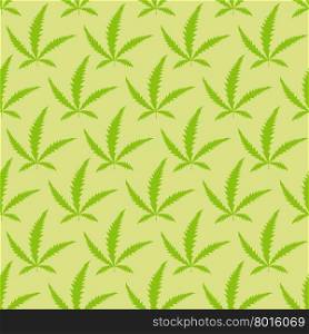 Marijuana leaves seamless pattern. VEctor Narcotic background