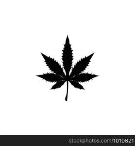 marijuana symbol drug in black icon, vector illustration. marijuana symbol drug black icon, vector illustration