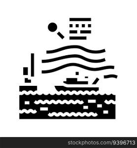 marine hydrodynamics glyph icon vector. marine hydrodynamics sign. isolated symbol illustration. marine hydrodynamics glyph icon vector illustration