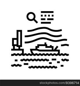 marine hydrodynamics line icon vector. marine hydrodynamics sign. isolated contour symbol black illustration. marine hydrodynamics line icon vector illustration