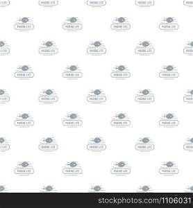 Marine life pattern vector seamless repeat for any web design. Marine life pattern vector seamless